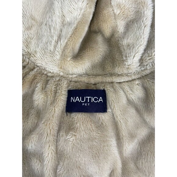 Nautica Pet Dog Jacket Hooded Puffer Fleece Vest XS Dark Green Preppy Classic - Picture 5 of 7